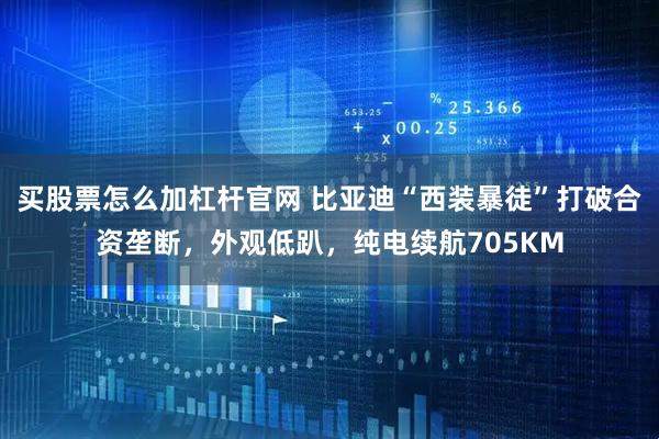 买股票怎么加杠杆官网 比亚迪“西装暴徒”打破合资垄断，外观低趴，纯电续航705KM