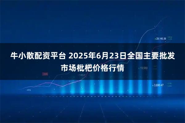 牛小散配资平台 2025年6月23日全国主要批发市场枇杷价格行情