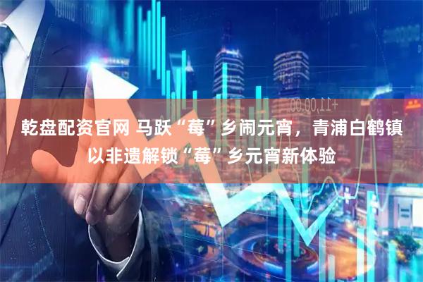 乾盘配资官网 马跃“莓”乡闹元宵，青浦白鹤镇以非遗解锁“莓”乡元宵新体验